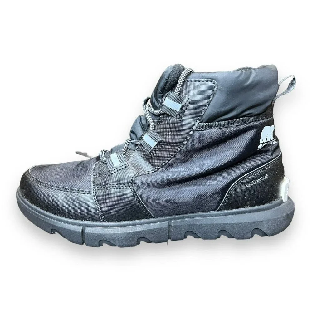 Sorel Explorer II Carnival Sport Ankle Boots,‎ Black, Women's 10.5 New